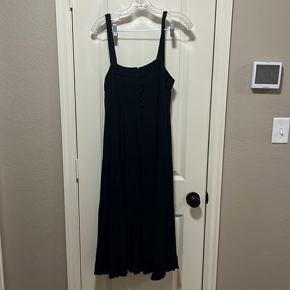 Olivaceous black tiered maxi dress size M, new with tags